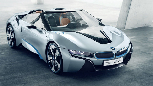 Silver blue bmw concept car free wallpaper for desktop - medium preview image