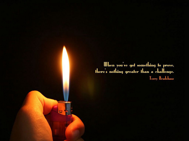 Person holding lighter quote on free wallpaper for desktop - medium preview image