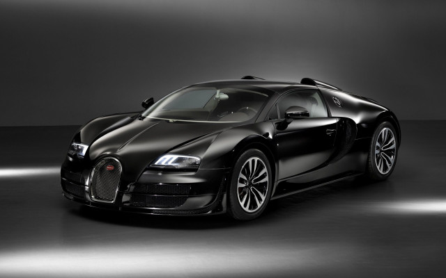 Black bugatti dark room spotlight #3 free wallpaper for desktop - medium preview image