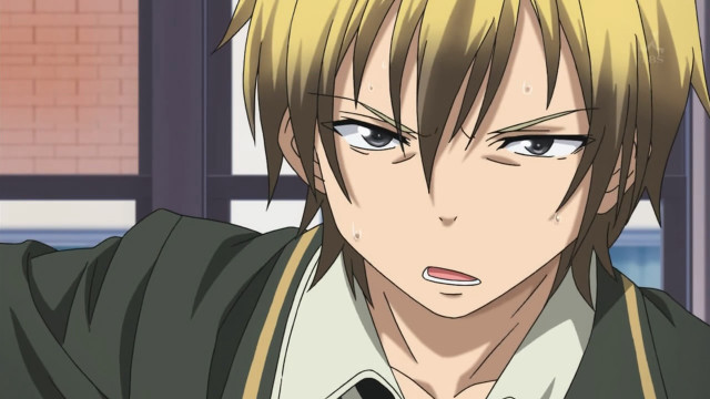 Blonde man white shirt serious free wallpaper for desktop - medium preview image