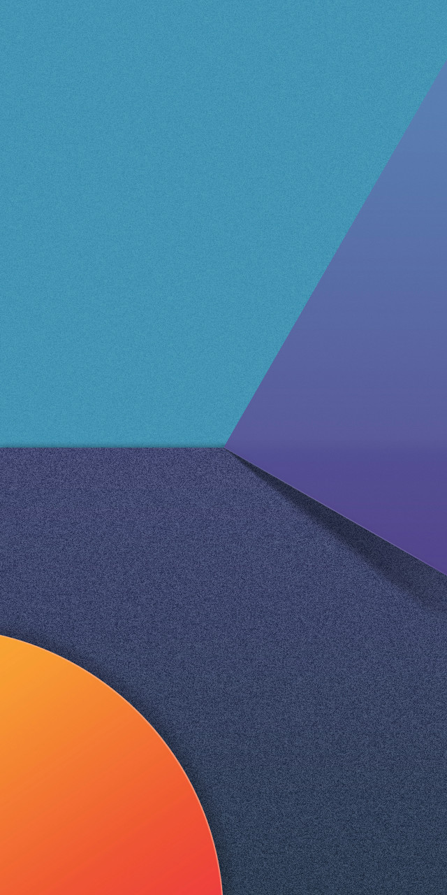 Blue orange background half circle free wallpaper for mobile - medium preview image