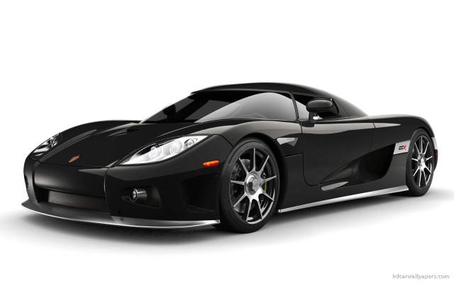 Black sports car hood up free wallpaper for desktop - medium preview image