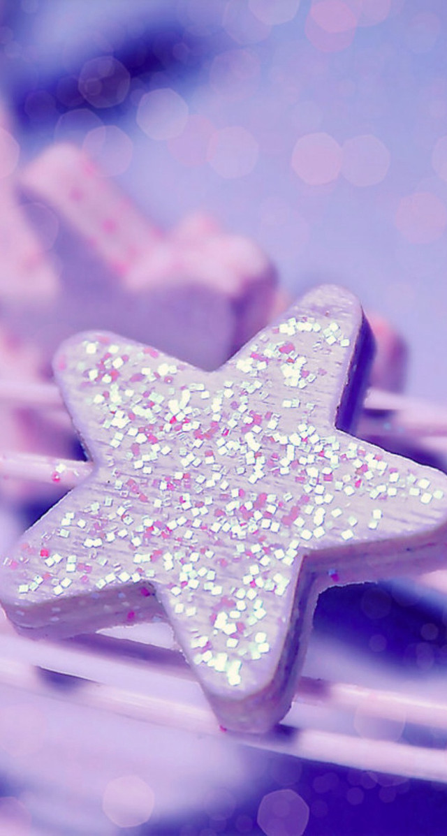 Star shaped cookie stick glitters free wallpaper for mobile - medium preview image