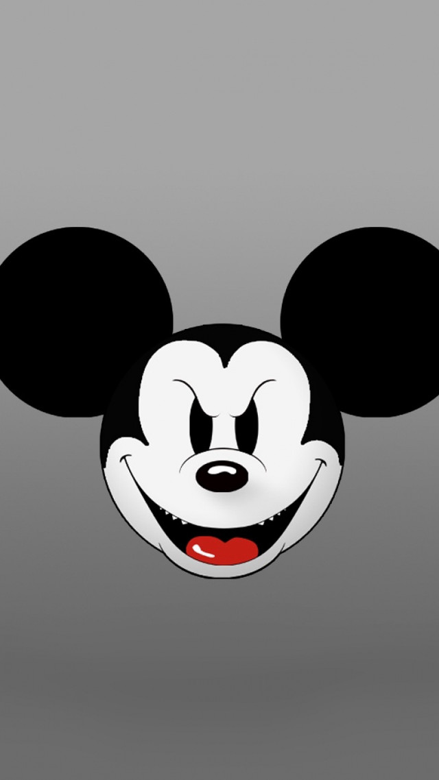 Mickey mouse face red tongue free wallpaper for mobile - medium preview image