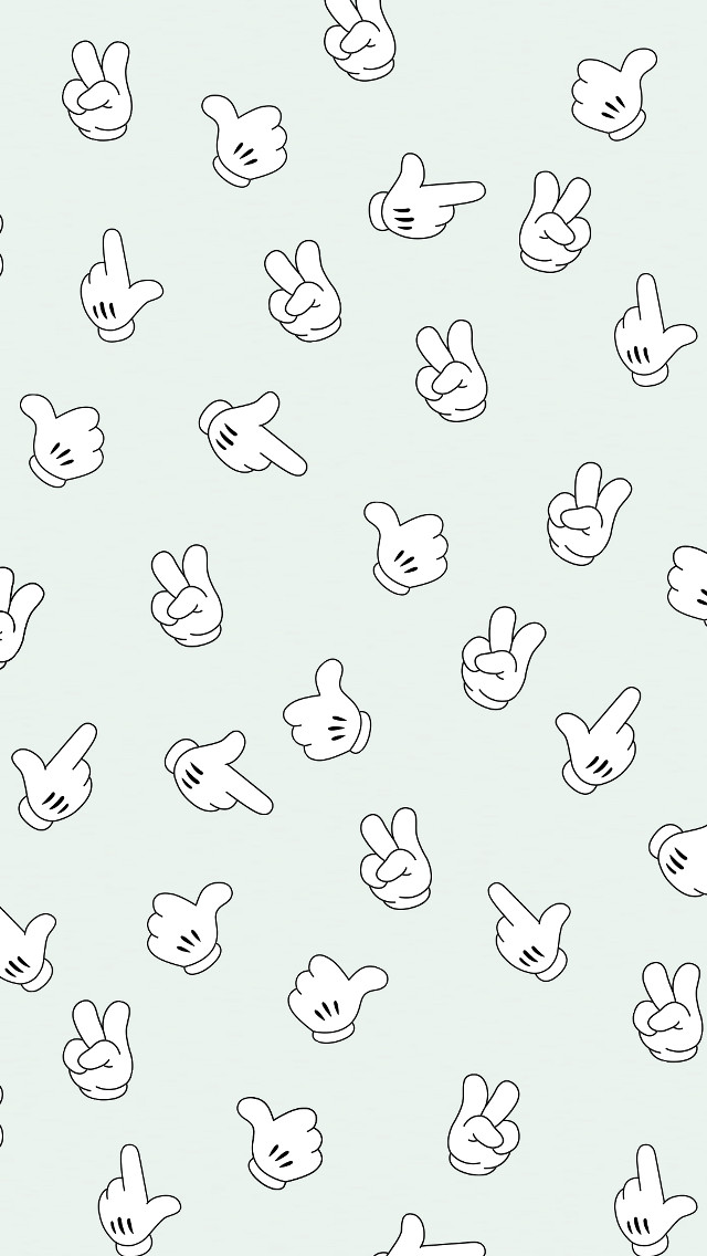 Hand gestures pattern black white free wallpaper for mobile - medium preview image