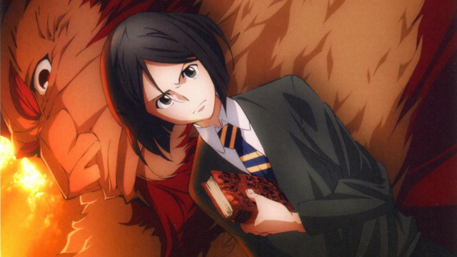 Woman suit tie demon head free wallpaper for desktop - medium preview image