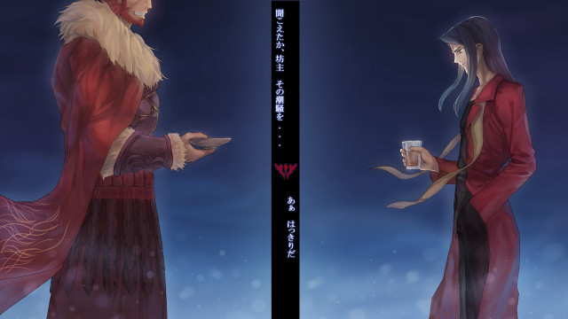 Red robed man white haired free wallpaper for desktop - medium preview image