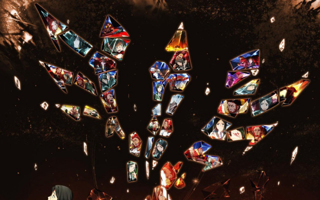 Stained glass display group dark free wallpaper for desktop - medium preview image