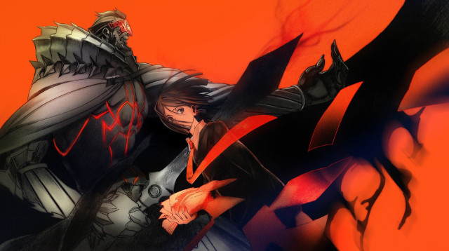 Man black suit red suit free wallpaper for desktop - medium preview image