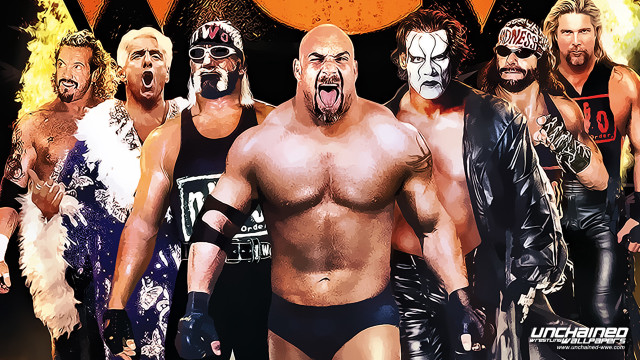 Wrestlers group standing sign free wallpaper for desktop - medium preview image