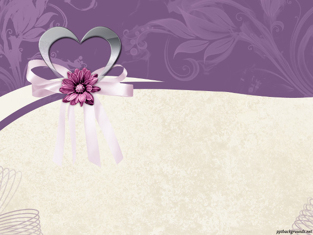 Purple white heart bow flower free wallpaper for desktop - medium preview image