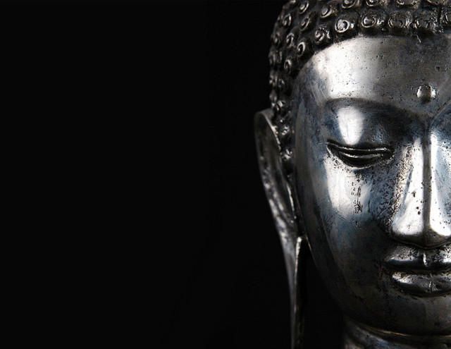 Buddha statue close up eyes free wallpaper for desktop - medium preview image