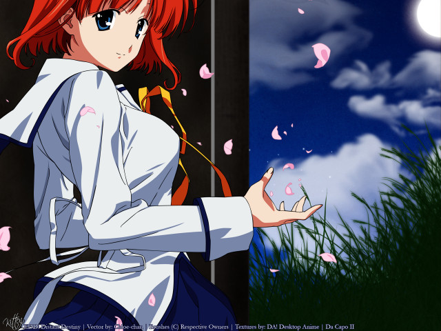 Girl red hair white shirt #6 free wallpaper for desktop - medium preview image