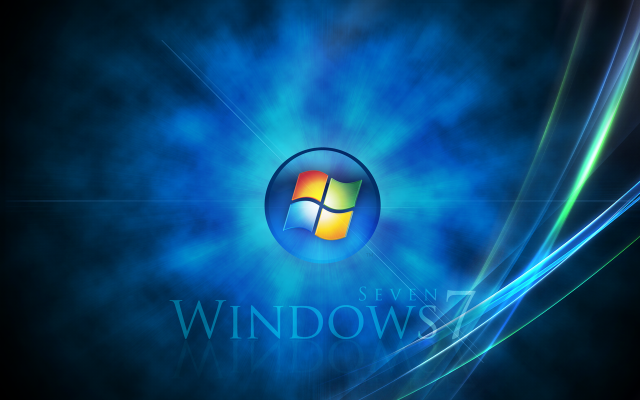 Blue black background windows logo free wallpaper for desktop - medium preview image