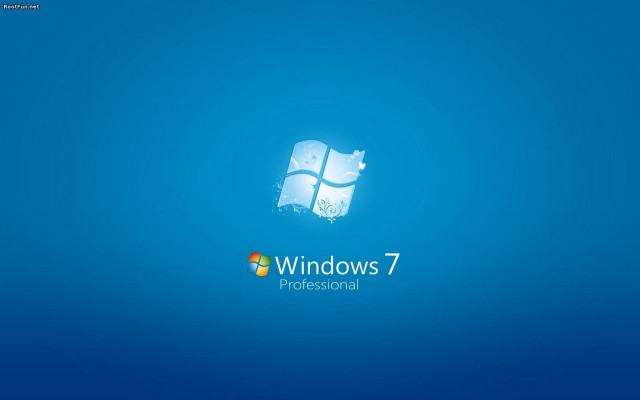 Blue desktop wallpaper windows7 logo free wallpaper for desktop - medium preview image