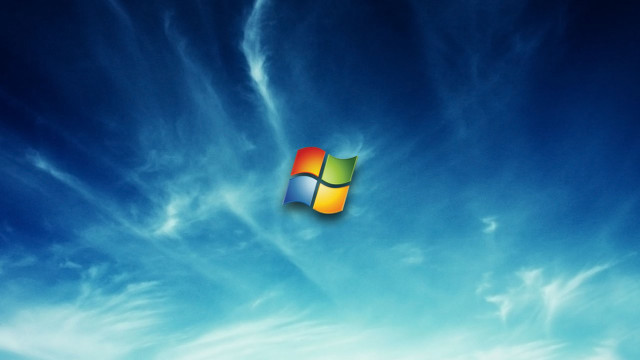 Blue sky microsoft logo cloud free wallpaper for desktop - medium preview image