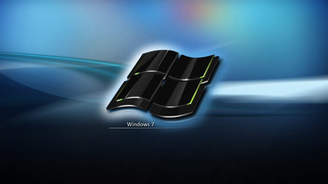 Windows 7 wallpaper black background free wallpaper for desktop - medium preview image