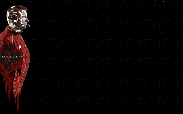 Red bird black background minimalism free wallpaper for desktop - medium preview image