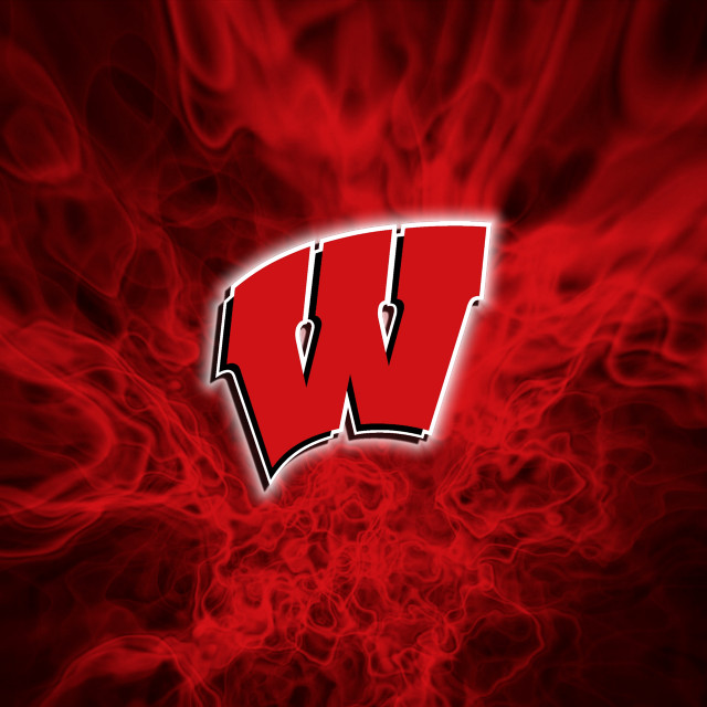 Red background wisconsin white background free wallpaper for tablet - medium preview image