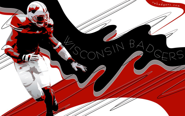 Football player running red black free wallpaper for desktop - medium preview image