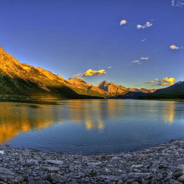 Lake mountains rocks blue sky #3 free wallpaper for tablet - medium preview image