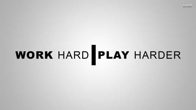 Work hard play harder logo #2 free wallpaper for desktop - medium preview image