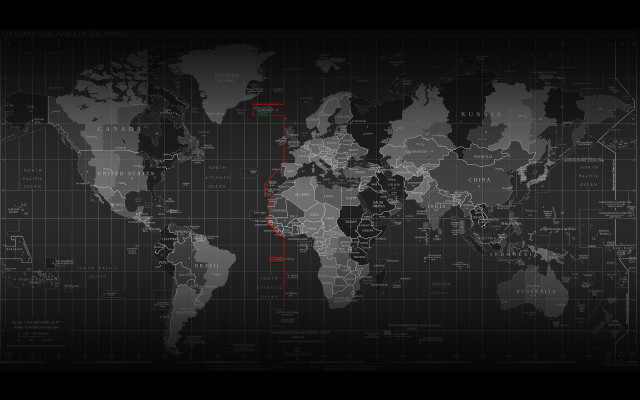 World map red line black #2 free wallpaper for desktop - medium preview image