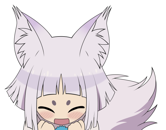 Girl white hair cat ears free wallpaper for desktop - medium preview image