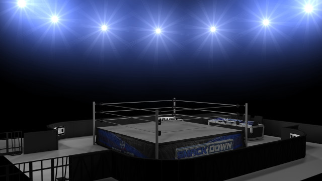 Boxing ring 3d rendering referee free wallpaper for desktop - medium preview image