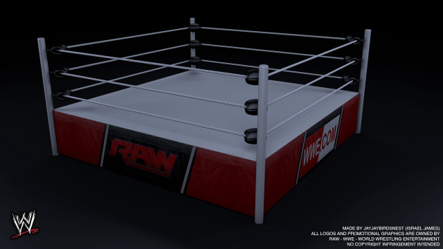 Wrestling ring 3d model logo free wallpaper for desktop - medium preview image