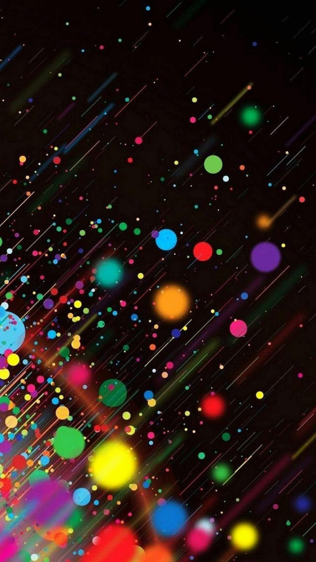 Colorful background dots lines pattern free wallpaper for mobile - medium preview image