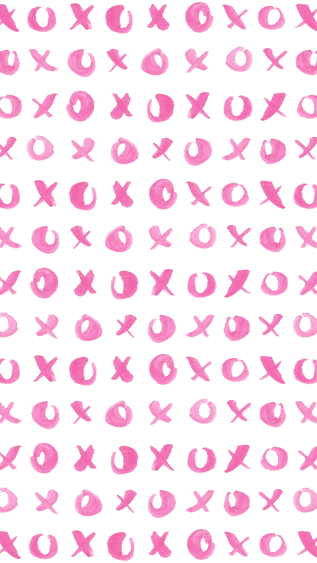 Pink watercolor symbols white background free wallpaper for mobile - medium preview image