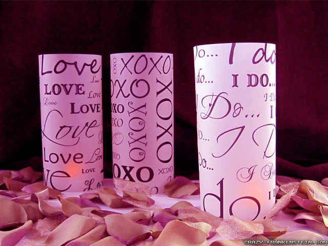 Three cups pink tissue candle free wallpaper for desktop - medium preview image