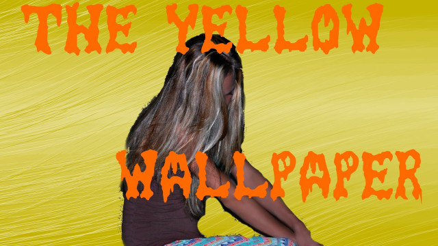 Woman long hair stool yellow free wallpaper for desktop - medium preview image