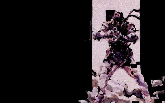 Futuristic man suit tall building free wallpaper for desktop - medium preview image