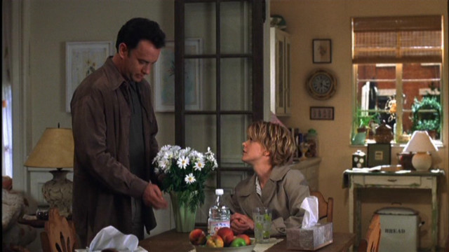 Man woman table vase flowers free wallpaper for desktop - medium preview image