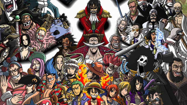 Anime characters group white black #5 free wallpaper for desktop - medium preview image