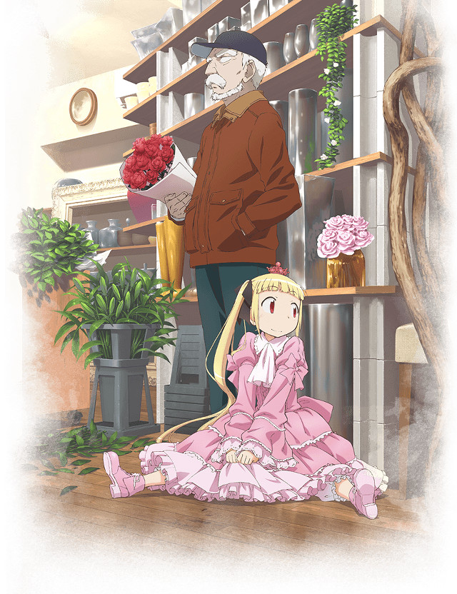 Man woman flowers shelf bouquet free wallpaper for mobile - medium preview image