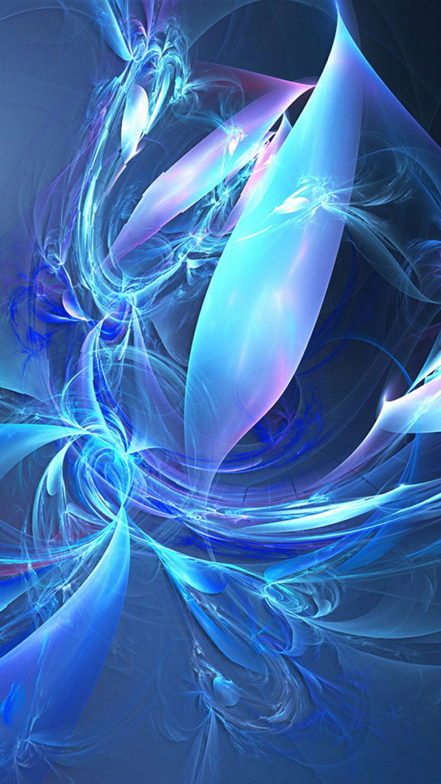 Blue abstract background spiral design #9 free wallpaper for mobile - medium preview image