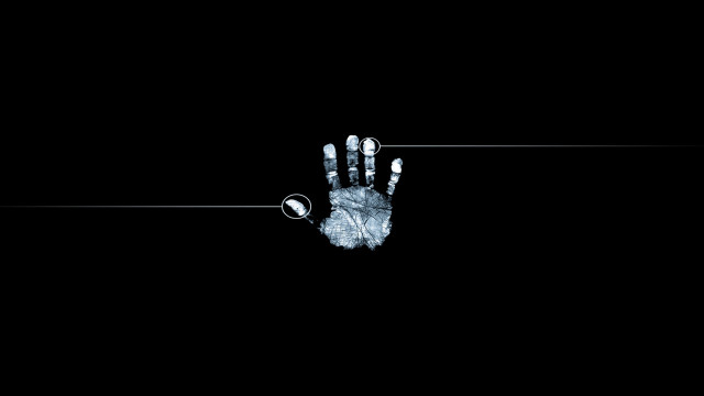 Hand ring black background line free wallpaper for desktop - medium preview image