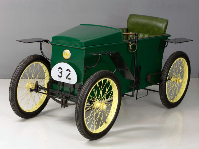 Green yellow car sidecar bessie free wallpaper for desktop - medium preview image