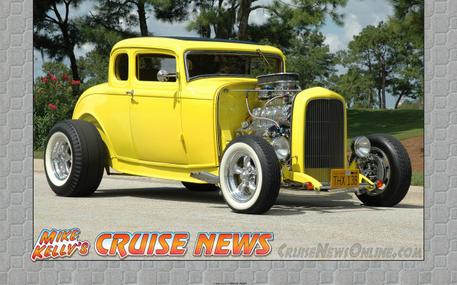 Yellow car chrome rim engine free wallpaper for desktop - medium preview image