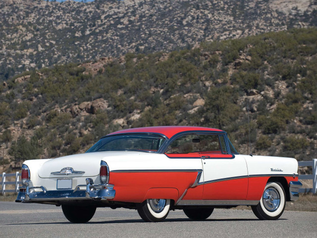 Red white car parked road #5 free wallpaper for desktop - medium preview image