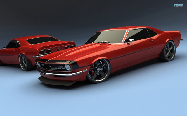 Red car 3d image black free wallpaper for desktop - medium preview image