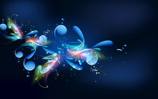 Blue background bubbles image free wallpaper for desktop - medium preview image