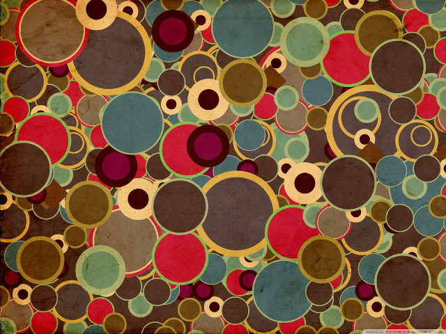 Colorful abstract circles dots brown free wallpaper for desktop - medium preview image