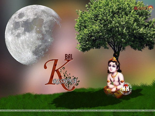 Person sitting tree moon background free wallpaper for desktop - medium preview image