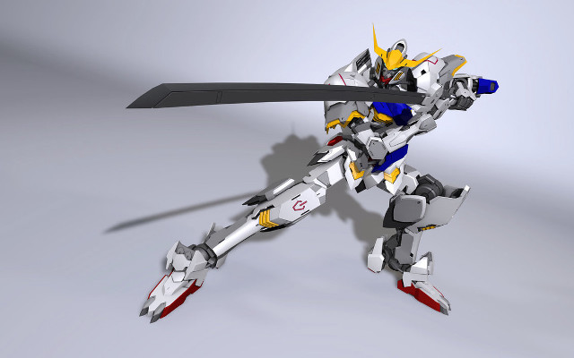 Robot standing sword hand sword free wallpaper for desktop - medium preview image