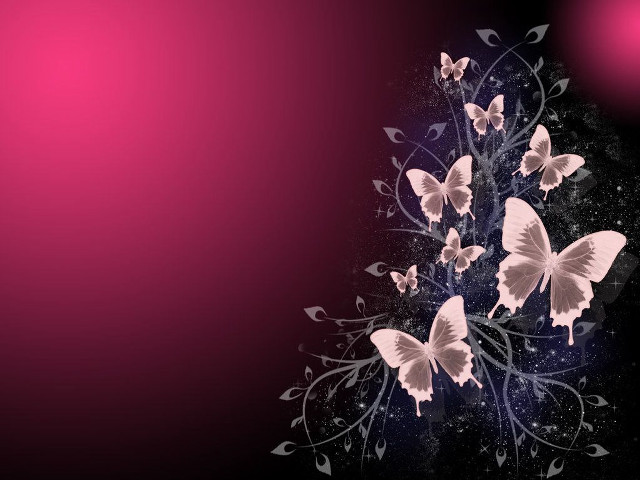 Butterflies purple background pink light free wallpaper for desktop - medium preview image