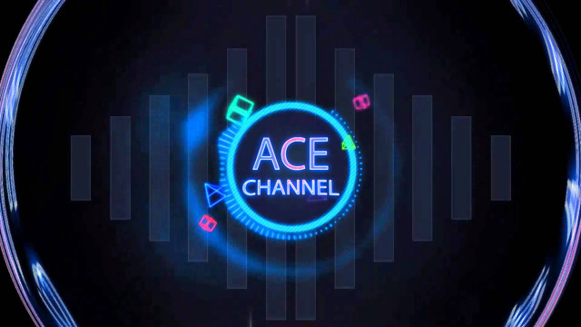 Neon blue ace channel circle free wallpaper for desktop - medium preview image